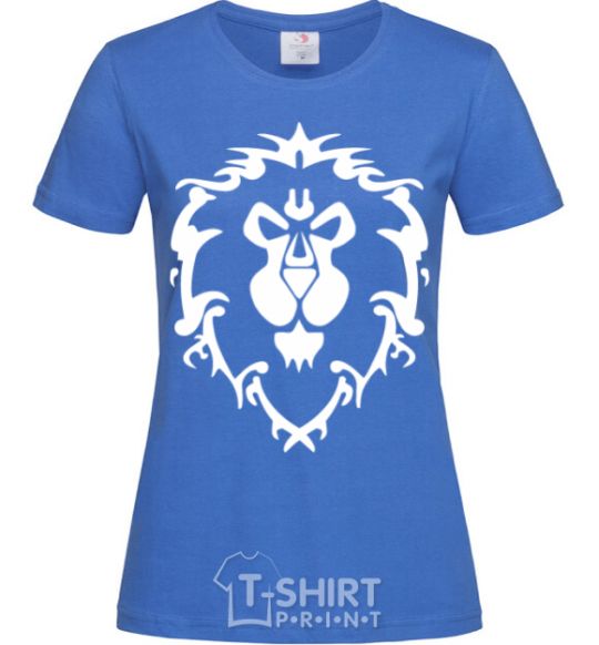 Women's T-shirt World of Warcraft Alliance royal-blue фото