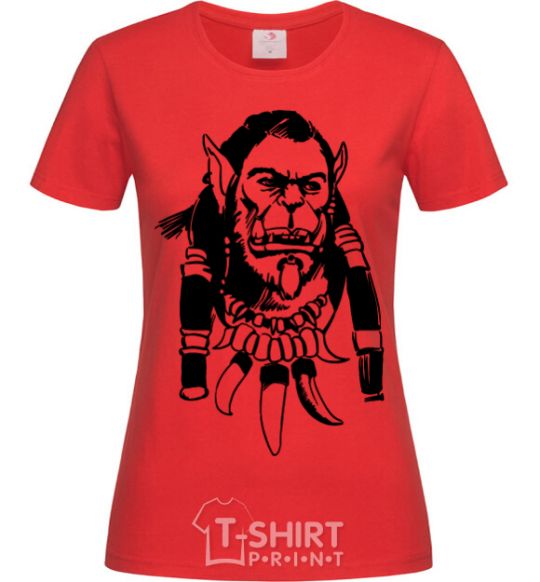 Women's T-shirt Durotan red фото