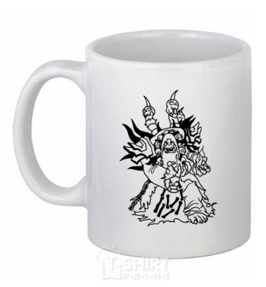 Ceramic mug Guldan White фото