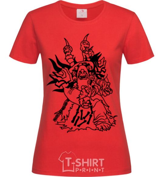 Women's T-shirt Guldan red фото