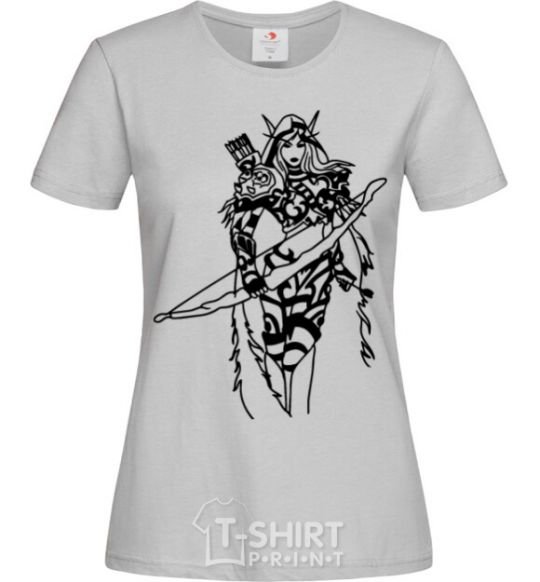 Women's T-shirt Windrunner grey фото