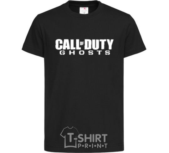 Kids T-shirt Call of Duty ghosts black фото