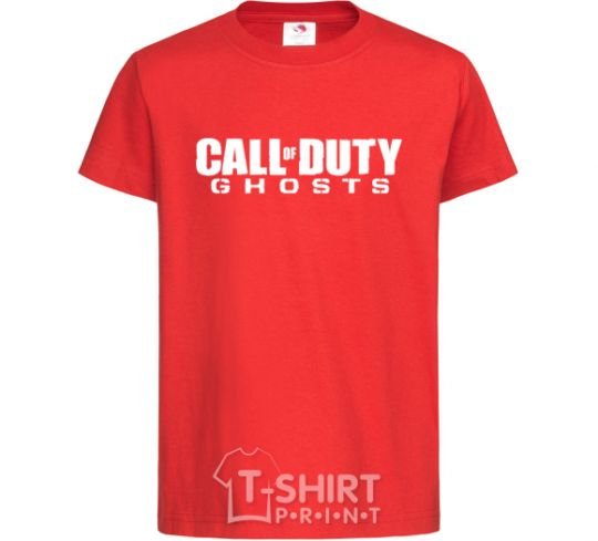 Kids T-shirt Call of Duty ghosts red фото