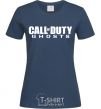 Women's T-shirt Call of Duty ghosts navy-blue фото