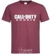 Men's T-Shirt Call of Duty ghosts burgundy фото