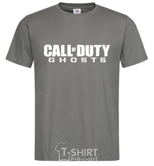 Men's T-Shirt Call of Duty ghosts dark-grey фото