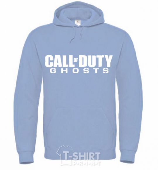 Men`s hoodie Call of Duty ghosts sky-blue фото