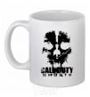 Чашка керамическая Call of Duty ghosts with skull Белый фото