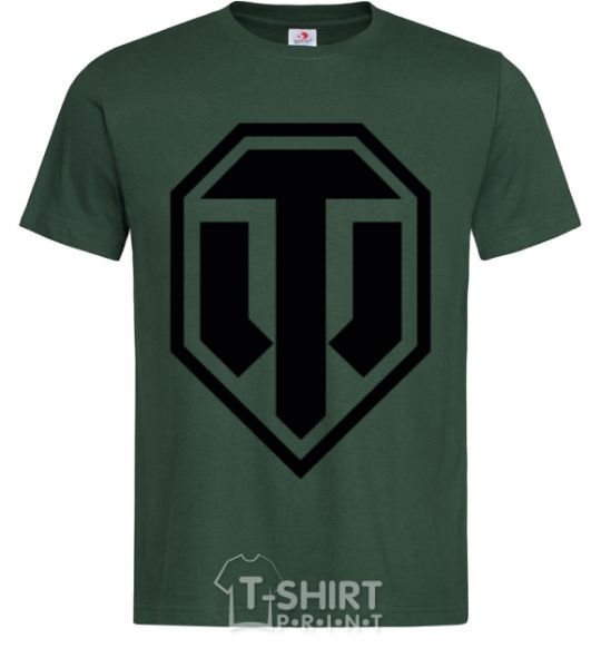 Мужская футболка Танки Темно-зеленый фото