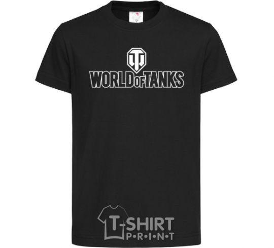 Kids T-shirt World of Tanks logo black фото