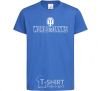 Kids T-shirt World of Tanks logo royal-blue фото