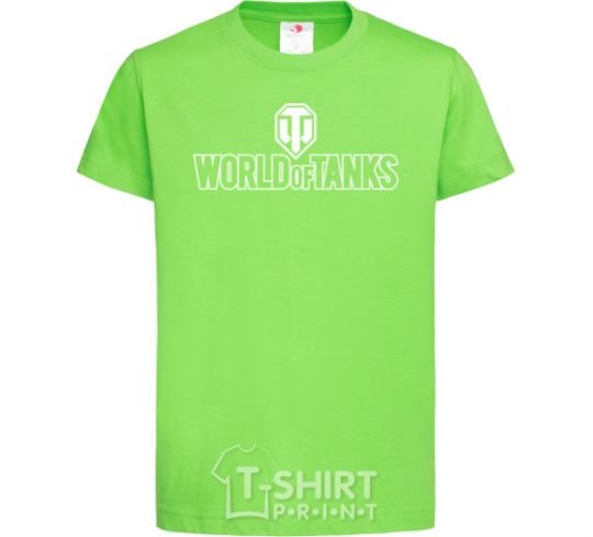 Kids T-shirt World of Tanks logo orchid-green фото