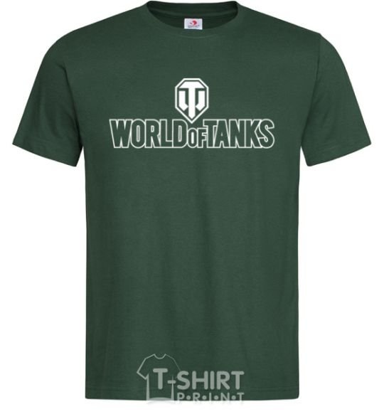 Men's T-Shirt World of Tanks logo bottle-green фото