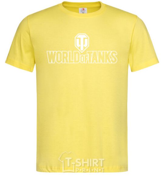 Мужская футболка World of Tanks logo Лимонный фото