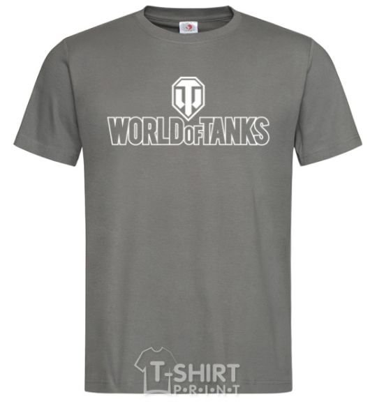 Men's T-Shirt World of Tanks logo dark-grey фото
