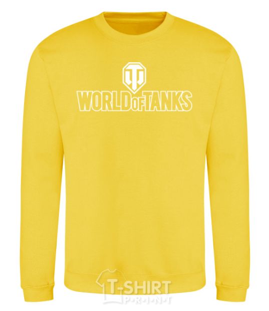 Sweatshirt World of Tanks logo yellow фото