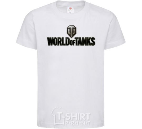 Детская футболка World of Tanks лого цветное Белый фото