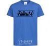 Детская футболка Fallout 4 Ярко-синий фото