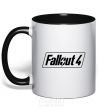 Mug with a colored handle Fallout 4 black фото