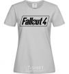 Women's T-shirt Fallout 4 grey фото