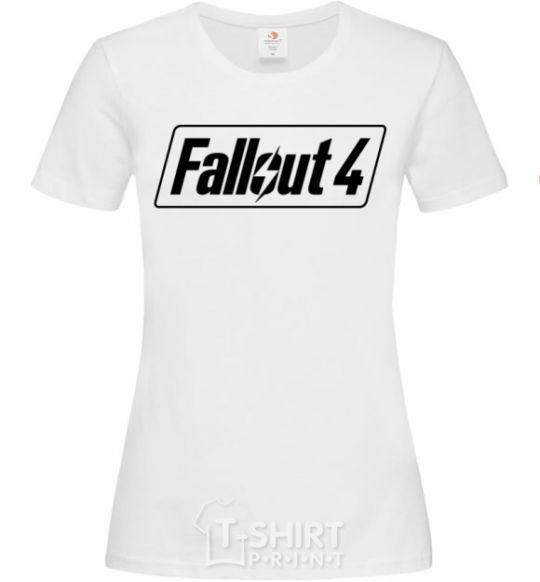 Women's T-shirt Fallout 4 White фото