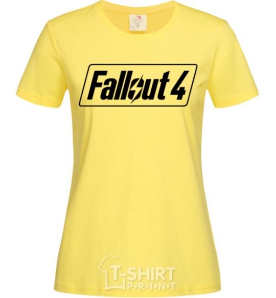 Women's T-shirt Fallout 4 cornsilk фото