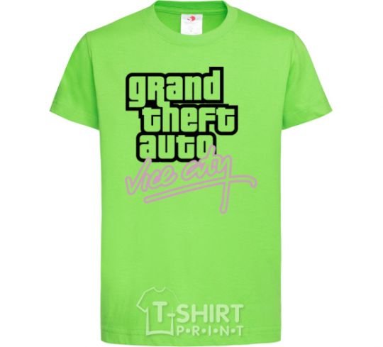 Kids T-shirt Grand theft auto Vice city orchid-green фото