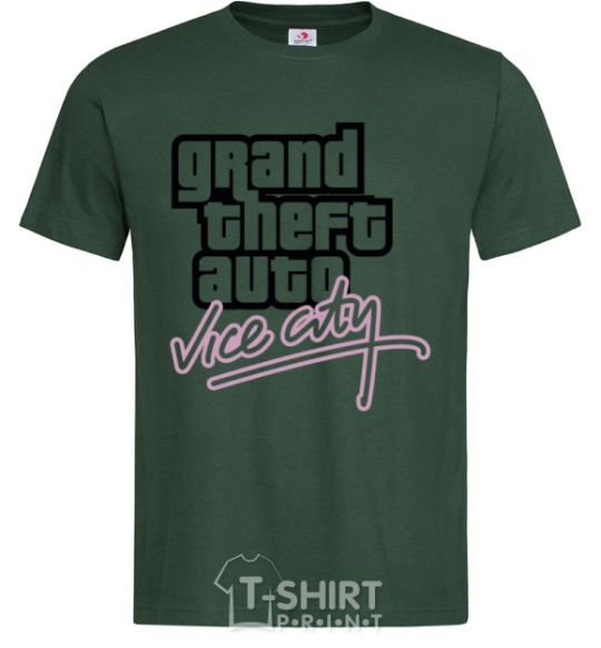 Men's T-Shirt Grand theft auto Vice city bottle-green фото