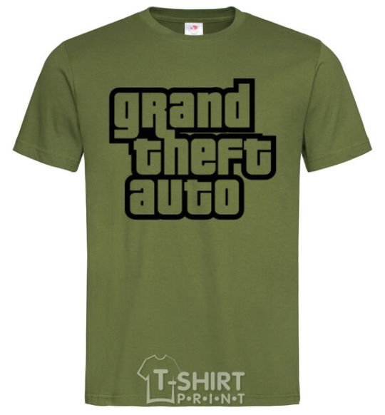 Men's T-Shirt GTA logo millennial-khaki фото