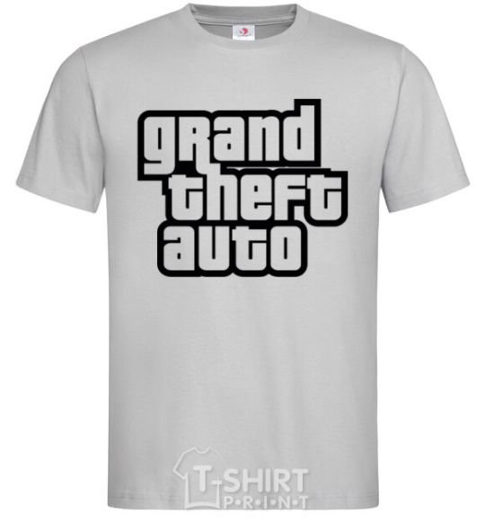 Men's T-Shirt GTA logo grey фото