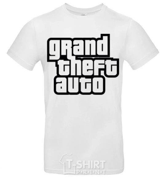 Men's T-Shirt GTA logo White фото