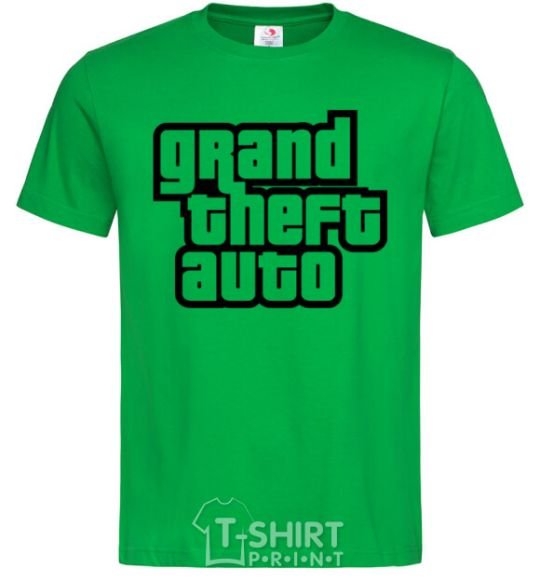 Men's T-Shirt GTA logo kelly-green фото