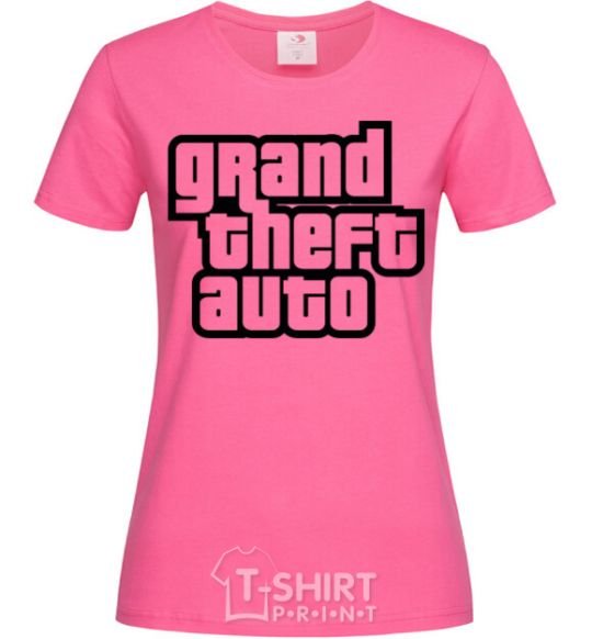 Women's T-shirt GTA logo heliconia фото