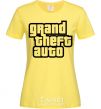 Women's T-shirt GTA logo cornsilk фото