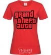 Women's T-shirt GTA logo red фото