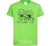 Kids T-shirt Fox and Bart orchid-green фото