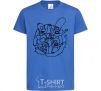 Kids T-shirt The Simpsons together royal-blue фото