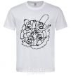 Men's T-Shirt The Simpsons together White фото