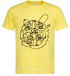 Men's T-Shirt The Simpsons together cornsilk фото