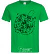 Men's T-Shirt The Simpsons together kelly-green фото