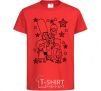 Kids T-shirt The Simpsons in the stars red фото