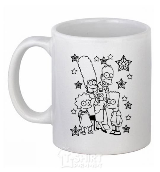 Ceramic mug The Simpsons in the stars White фото