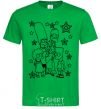 Мужская футболка Симпсоны в звездах Зеленый фото
