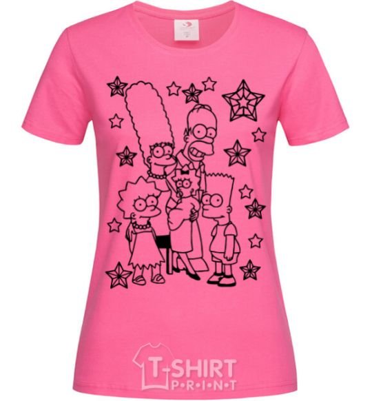 Women's T-shirt The Simpsons in the stars heliconia фото