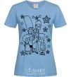 Women's T-shirt The Simpsons in the stars sky-blue фото