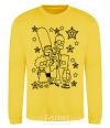 Sweatshirt The Simpsons in the stars yellow фото