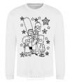 Sweatshirt The Simpsons in the stars White фото