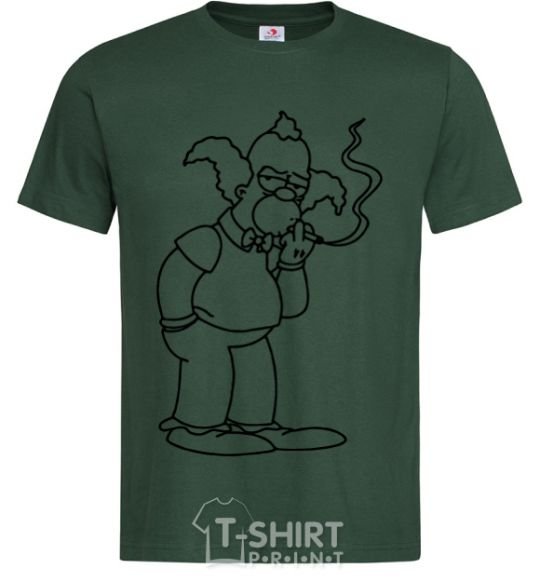 Men's T-Shirt Krusty the Clown bottle-green фото