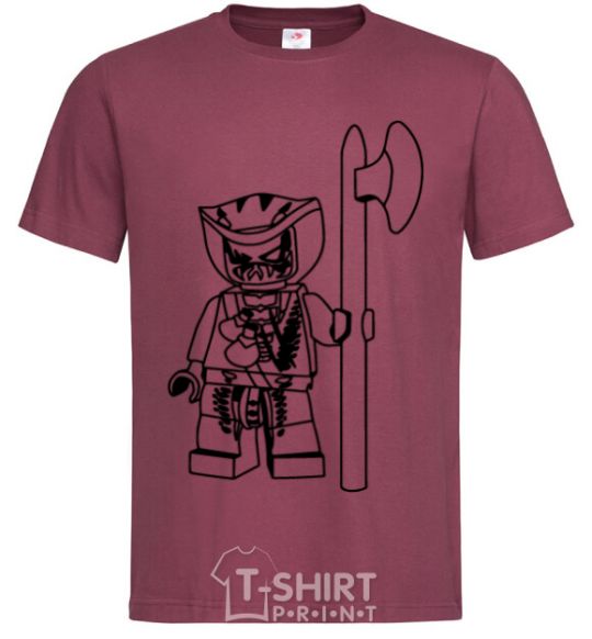Men's T-Shirt Serpent burgundy фото