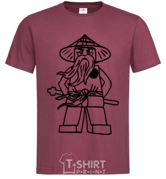 Men's T-Shirt Wu burgundy фото